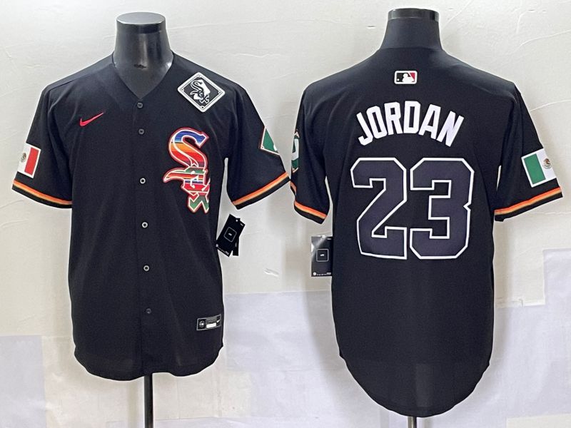 Men 2025 Chicago White Sox #23 Jordan Black Game Nike MLB Jersey style 56->chicago white sox->MLB Jersey
